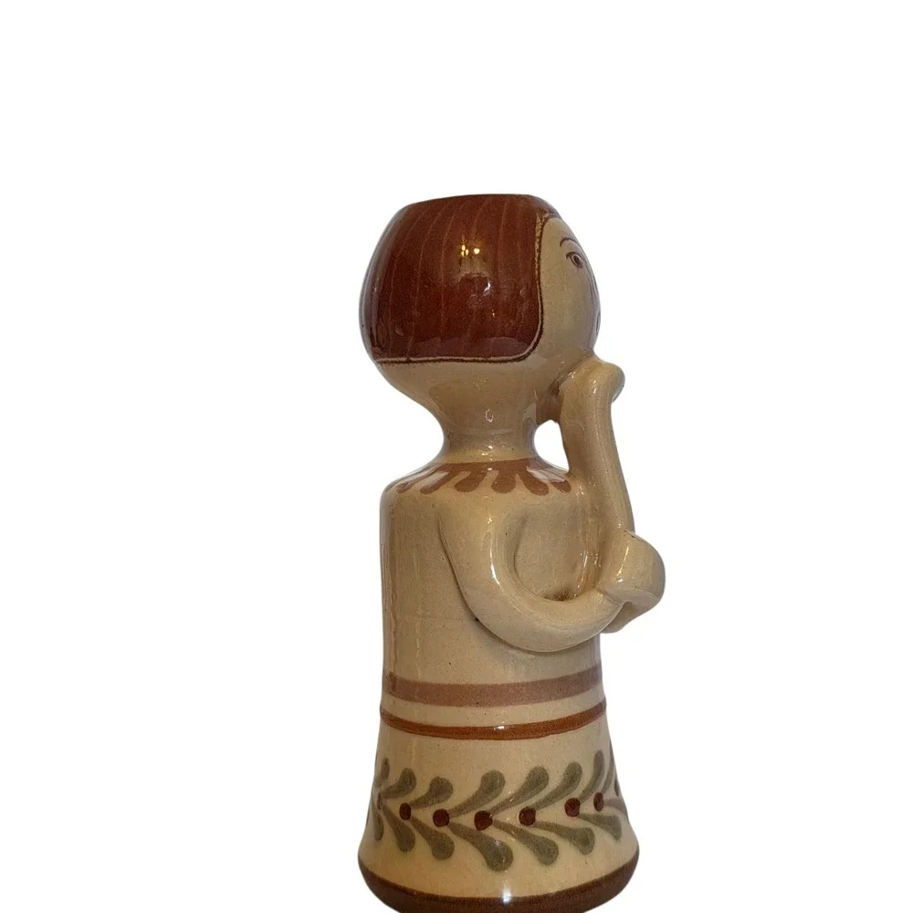 Vintage Vila Clara‎ Studio Art Pottery Girl Figurines Spanish Ceramic Folk Art